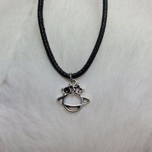 Tiny planet necklace